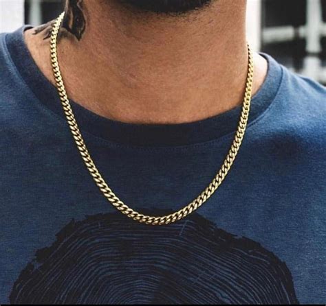 4MM Miami Cuban Link Chain | Gold chains for men, Chain necklace ...