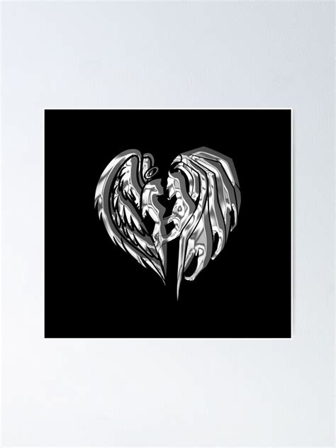 "Devil & Angel Love" Poster for Sale by EzzatAbuShanap | Redbubble