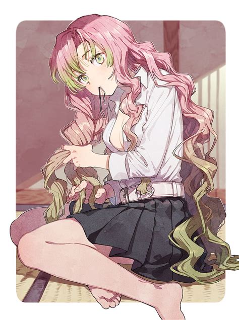 Demon Slayer Hashira Pink And Green Hair - 2024 HairStyles Ideas