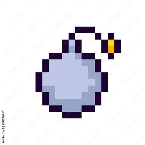 Explosives Pixel Art gaming item. Game pixel dynamite icon, dynamite ...