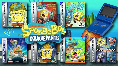 Todos los juegos de Bob Esponja para Gameboy Advance - YouTube