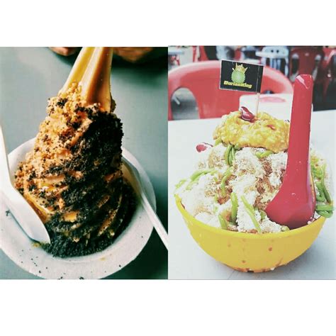 Ice Cream Gula Apong vs Cendol Durian