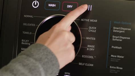 GE Profile™ Combo Washer/Dryer Time Delay Set Up - YouTube