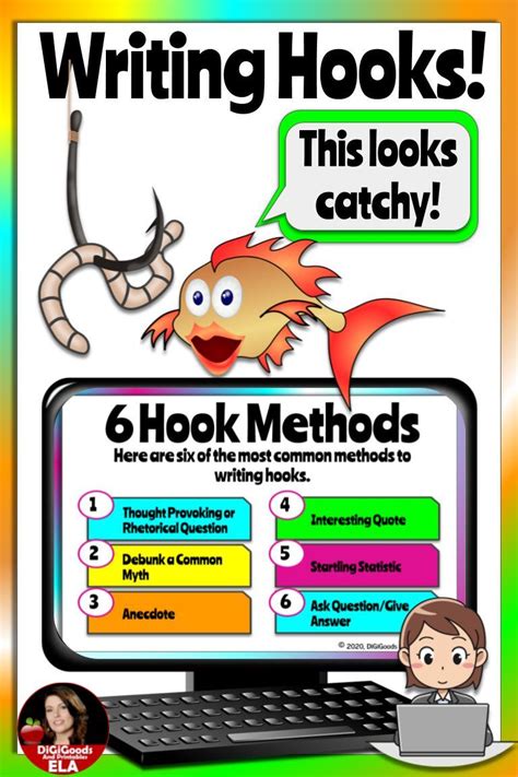 Writing Hooks Digital Anchor Charts & Workshop