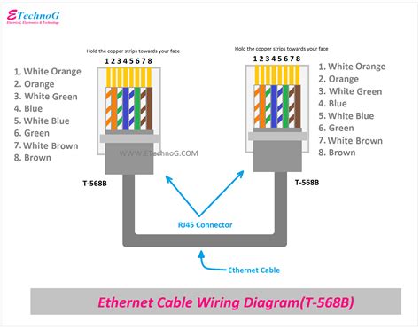 Ethernet Cable Wiring Diagram T568b - Wiring Scan