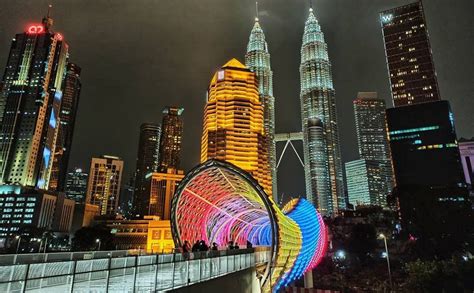 Saloma Link Bridge @ Kampung Baru, LED Attraction in KL