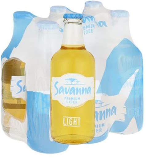 Savanna Light Cider 6 x 330ml Bottle | Susmans Best Beef Biltong ...