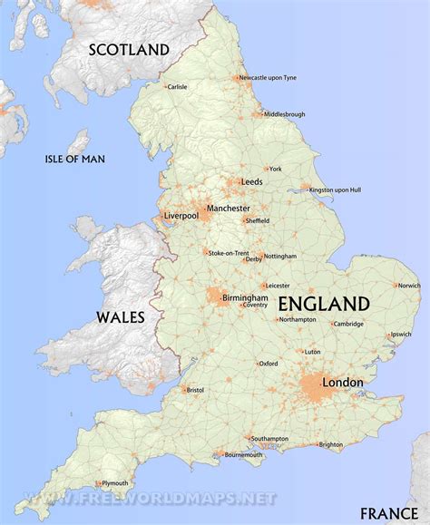 England Maps - by Freeworldmaps.net