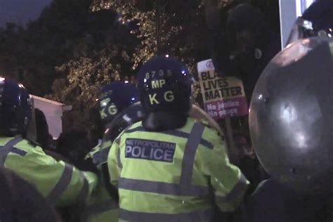 Forest Gate 'riot': Moment protesters clash with police | London ...