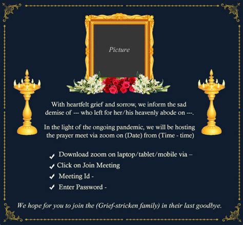 Prayer Meet Invitation: Remembering and Paying Tribute - Prayer Meet