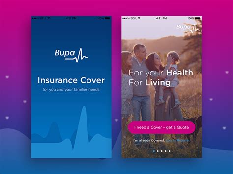 Bupa Insurance by Ira on Dribbble