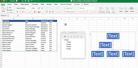 Excel Template Organizational Chart