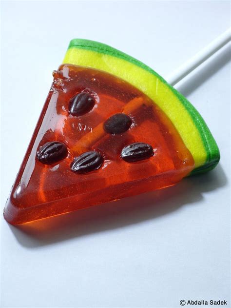 watermelon lollipop | Watermelon, Candy recipes, Food