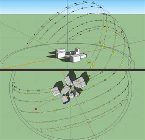 Sun Path and Sun Position visualization as part of the working 3D model ...