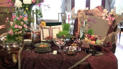 Norouz Greetings and Haft Seen Table