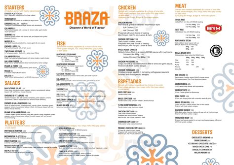 Braza Emperors Palace menù, Kempton Park - Main Menu | Sluurpy