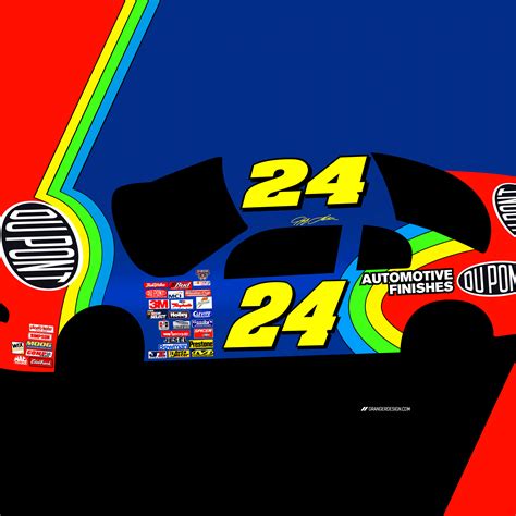 Jeff Gordon Rainbow Car Wallpaper