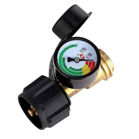 Buy LAND Propane Tank Gauge, QCC1 Type1 Propane Adapter with Gauge, LP ...