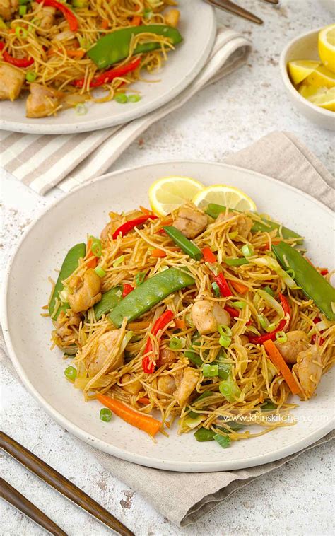 Pancit Bihon ( Filipino Fried Rice Noodle ) - Khin's Kitchen