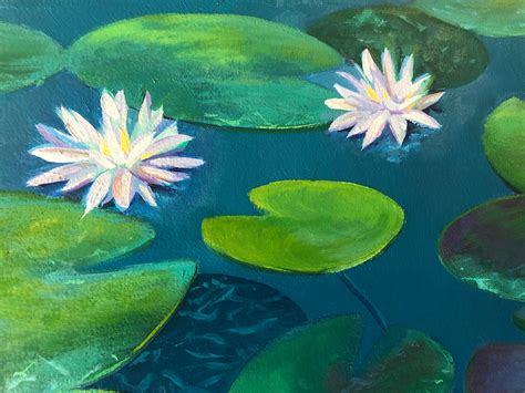 Lily Pads 60x36 ORIGINAL Oil Painting the Lily Pad Pond | Etsy