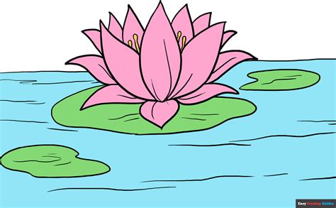 How to Draw a Lotus Flower - Really Easy Drawing Tutorial