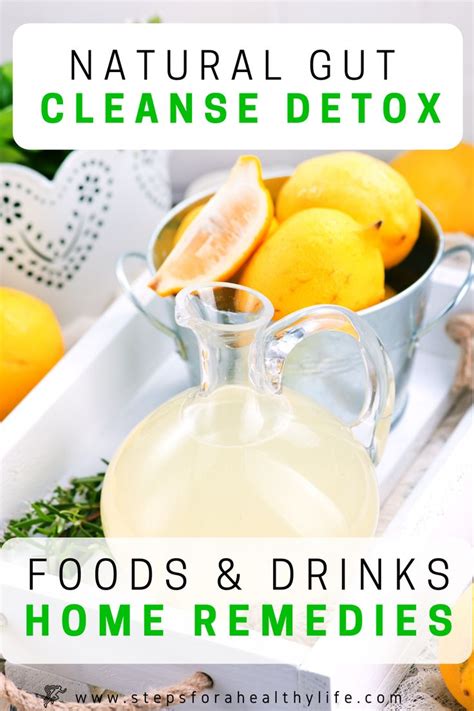 Natural Gut Cleanse detox:Foods & drinks home Remedies | Detox recipes ...