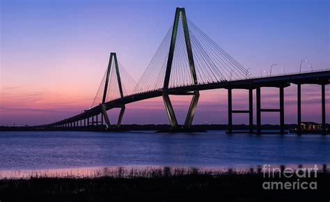 Arthur Ravenel Jr. Bridge at Sunset Charleston South Carolina ...