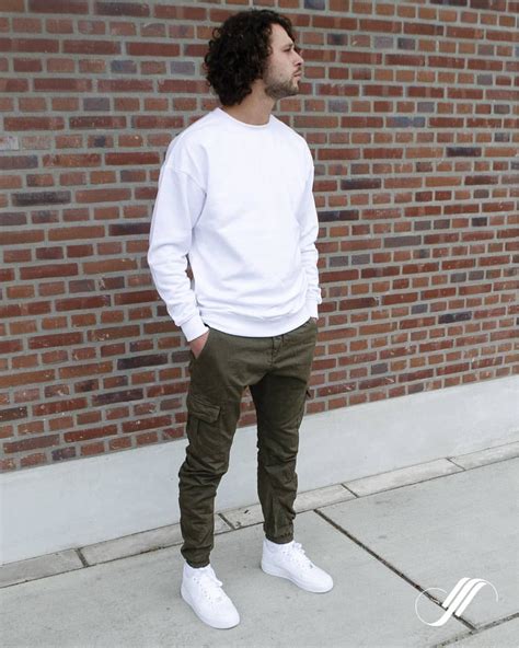 green cargo pants outfit mens - Bernie Angel