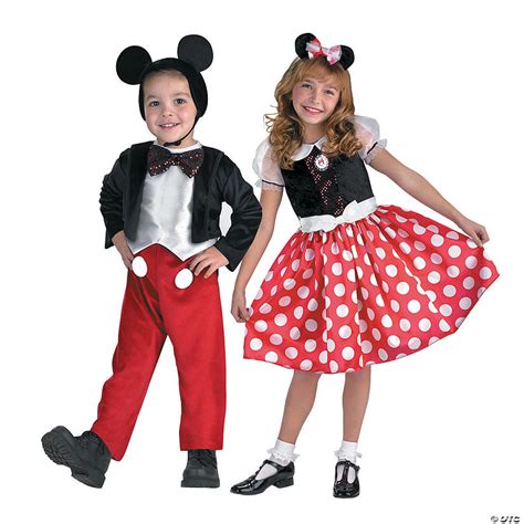 Official DISNEY Mickey Mouse Minnie Mouse Fancy Dress Costume Adult ...