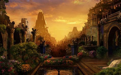 The Hanging Gardens Of Babylon Wallpapers - Wallpaper Cave