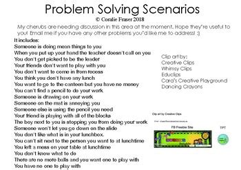 Problem Solving Scenarios - Life Skills by Kinder Delights | TPT