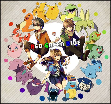 Red -> Blue -> Green - Pokémon Fan Art (18304429) - Fanpop