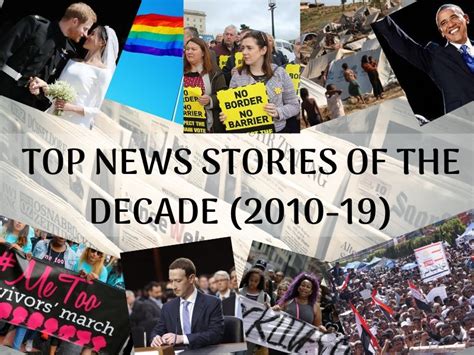 Top (global) news stories of the last decade - EducationWorld