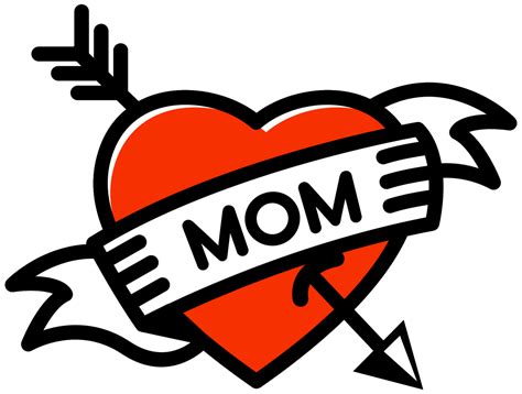 Heart mom tattoo 1186923 PNG