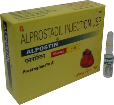 Allopathic Alprostadil Injection Ip, Packaging Type: Vial, Packaging ...