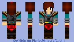 Warrior girl. Minecraft Skin