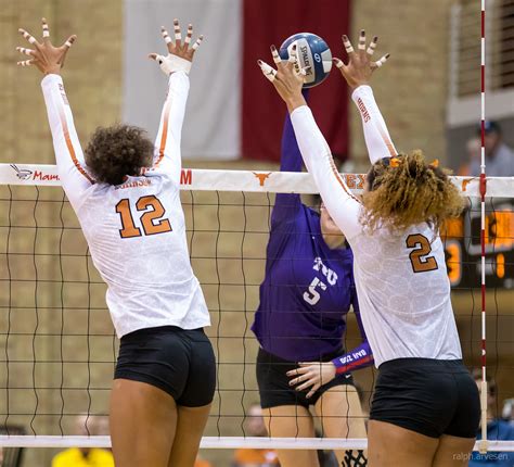 University of Texas Longhorns volleyball match against TCU Horned Frogs ...