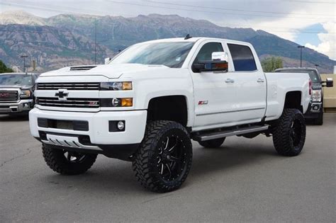 Chevy Silverado 2500HD LTZ-Z71 Crew Cab Custom Lifted in White | Lifted ...