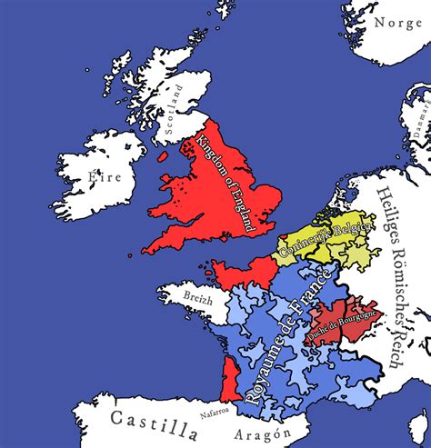 100 Years War Map