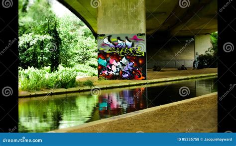 Graffiti Under A Bridge Editorial Image | CartoonDealer.com #105505368