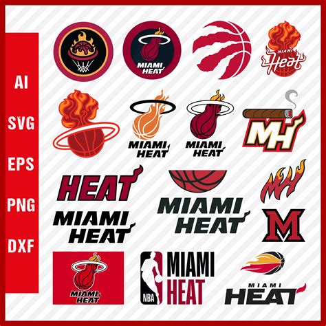 Miami Heat Logo SVG, Miami Heat SVG Cut Files, PNG Logo - Inspire Uplift