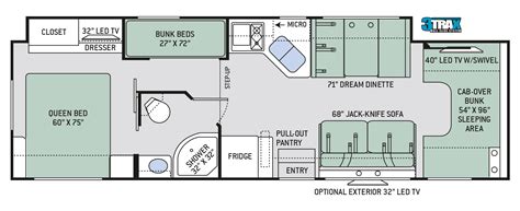 20 Foot Motorhome Small Class C Rv Floor Plans - BasBu