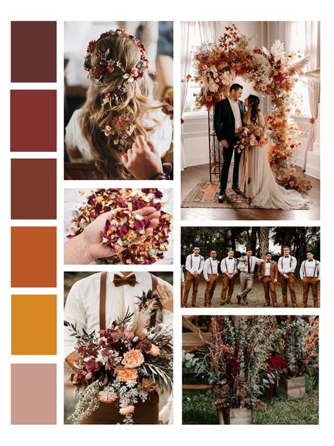 Autumn Wedding Palette - Here Comes the Bride | Wedding themes fall ...