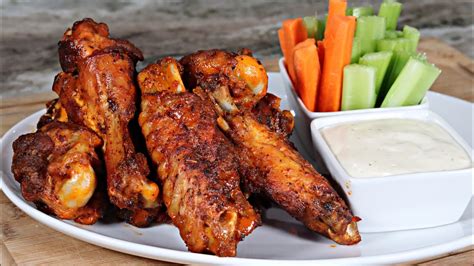 OVEN ROASTED Buffalo Turkey Wings Recipe - YouTube