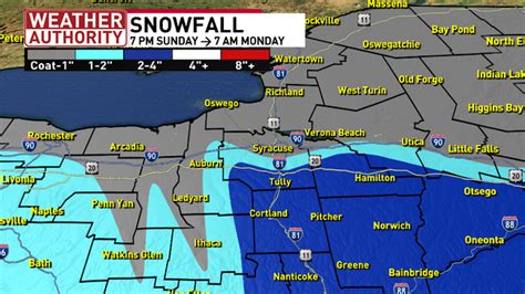 Elevation dependent snowfall through Monday morning