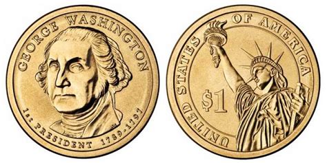 2007 P Presidential Dollars George Washington Golden Dollar: Value and ...