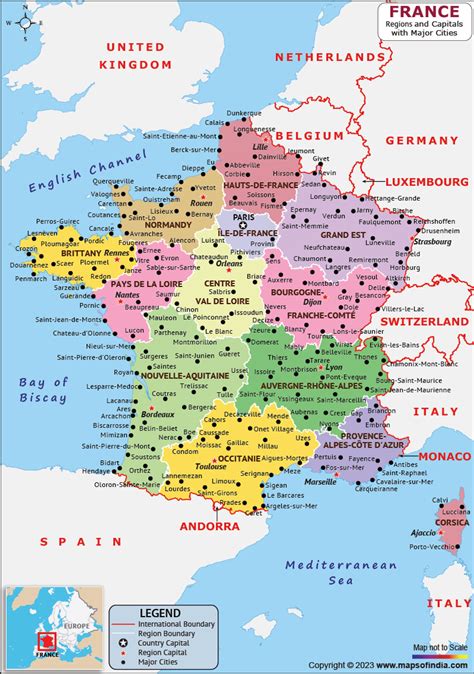 France Map | HD Map of the France