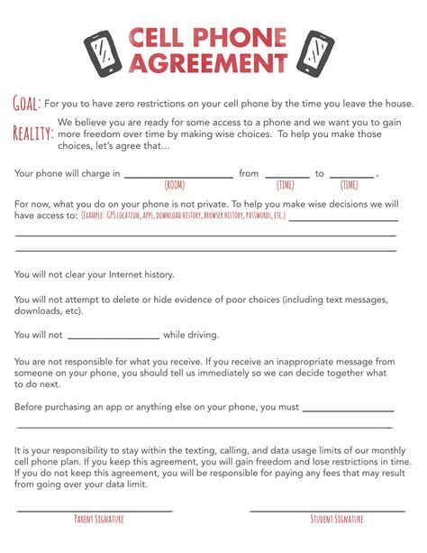 Employee Cell Phone Agreement Template