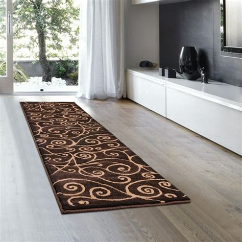 Allstar Brown Abstract Modern Area Carpet Rug - Runner (2' 0" x 7' 2 ...