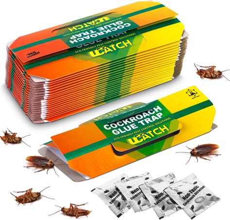 Amazon.com : Roach Traps Indoor - 12 Pack Roach Bait Traps | Effective ...